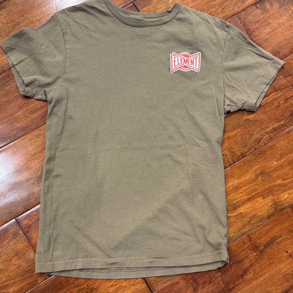 Element Greenish/Khaki Men’s M T-Shirt with Logo